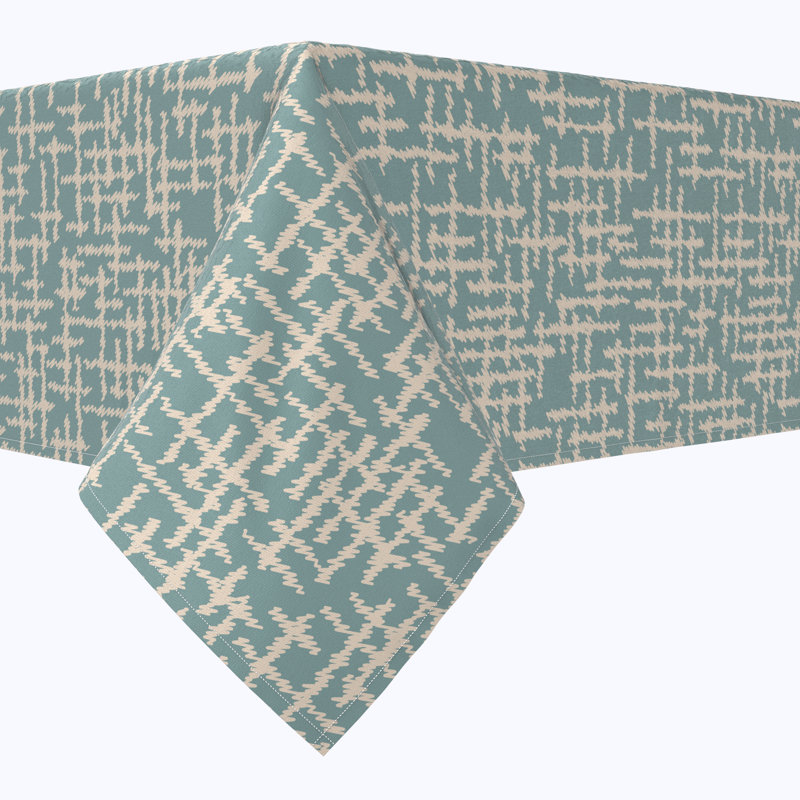 Square Tablecloth, 100% Cotton, 52X52", Abstract Sketch