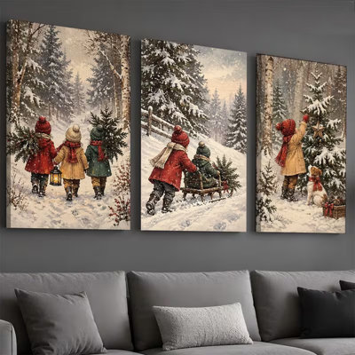 3 Piece Wrapped Canvas Wall Art