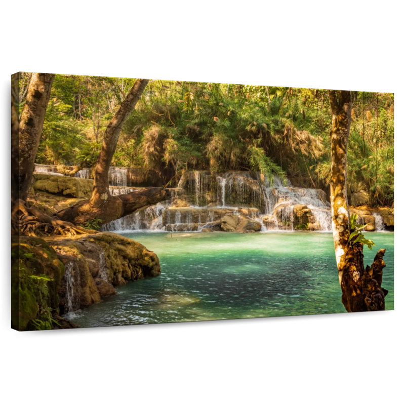 Alvord Majestic Kuang Si Falls, H 26 po x l 39 po