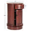 Table de bout cylindrique pivotante en bois massif avec rangement Regan-33641561