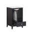 Meuble-lavabo de 20 po avec lavabo, armoire de salle de bain avec porte en verre à fermeture douce, tiroir-780820787