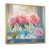 Toile avec cadre flottant or
