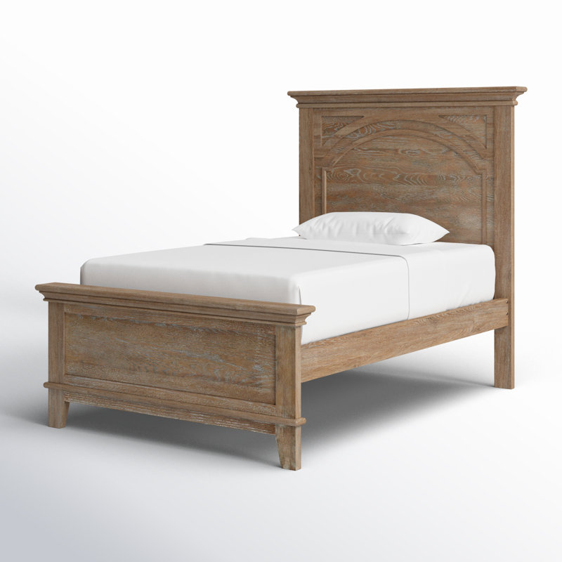 Lit complet en bois Leland, Lit simple