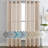 Hywell Soft Linen Plaid Semi-Sheer Grommet Curtain Panels-429486300-429486272