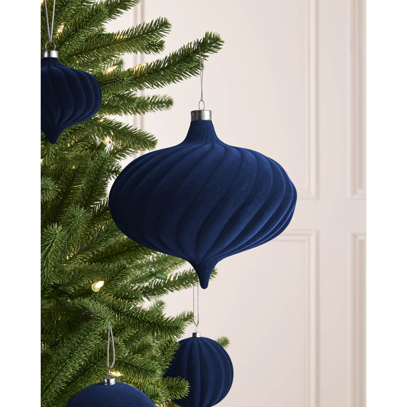 Polystyrene Shatterproof Bauble, 20.1 cm H x 20 cm W x 20 cm D, Navy