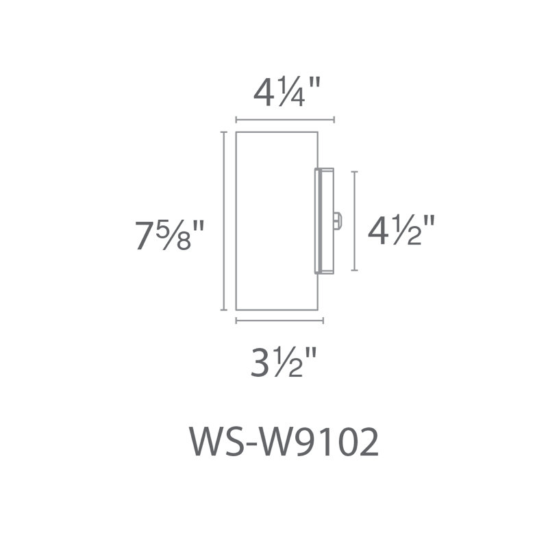 Vessel 2 - Light LED Outdoor Armed Sconce, Black, 2700K