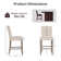 Modern Farmhouse Counter Height Bar Stools, Set of 2 with Soft Cushioned Seats and Nailhead Detailing