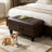 Faux Leather Ottoman-70231565