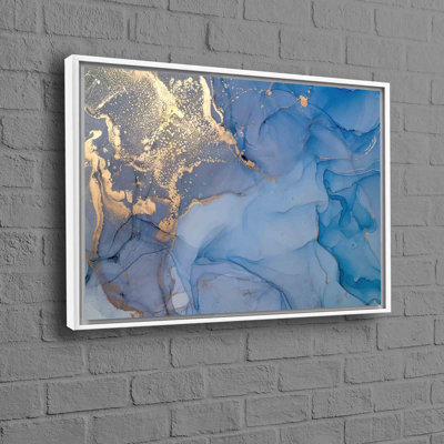Abstract Marble Wall Art on Cotton Canvas for a Luxurious Touch in Modern Home Decor