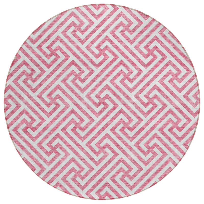 Tapis rond ivoire 8 po