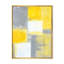 «Gray Meets Yellow Abstract Art», reproduction d'art sur toile-222381397-222381421