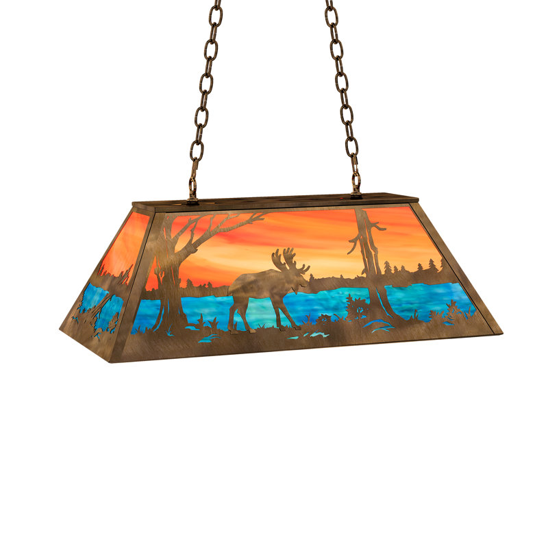 Luminaire suspendu 33 po Aloah, Cuivre antique