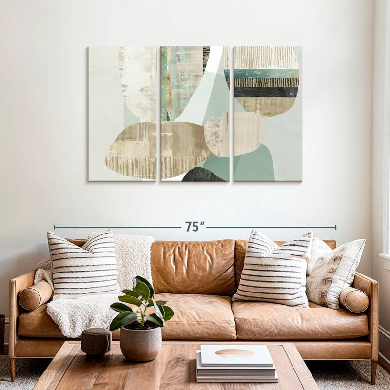 Avery Mixed Celadon, 36" H x 57" W