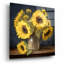 «Sunflowers In Pitcher» par Ashley Bradley, art mural en verre acrylique-1562237375