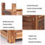 Kley Wood Planter Box-841085415
