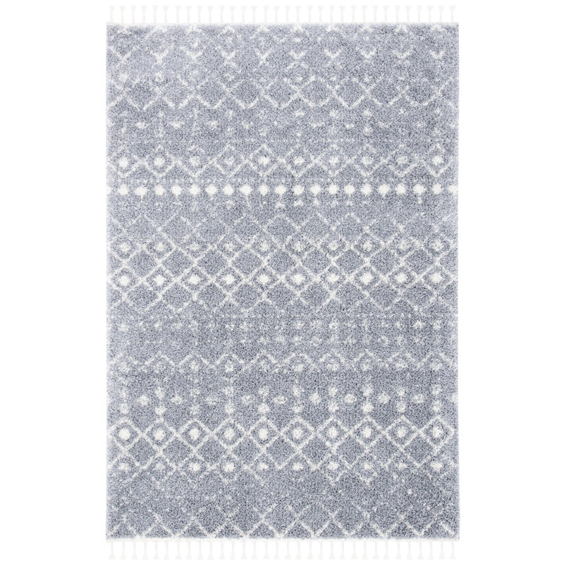 Tapis gris clair / ivoire Wentworth, Rectangle 9 pi x 12 pi