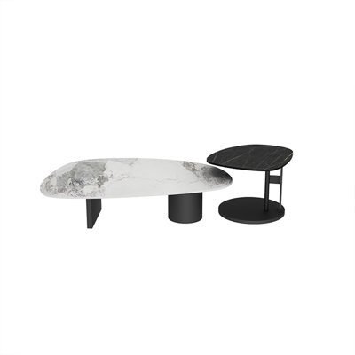 Wabi-sabi simple modern coffee table by LIZIYE