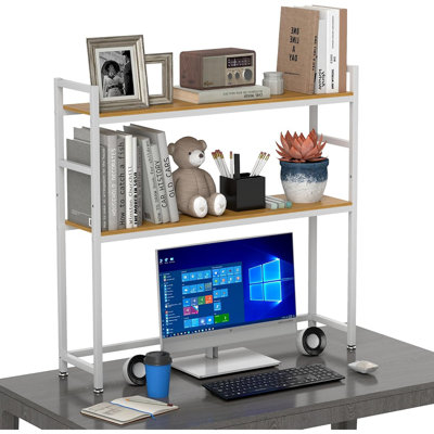 6 Tier Wire Countertop Rack,18" Wide Metal Book Display Rack Mag...