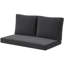 Coussin de chaise longue rembourré de mousse avec coussins de dossier pour l'extérieur