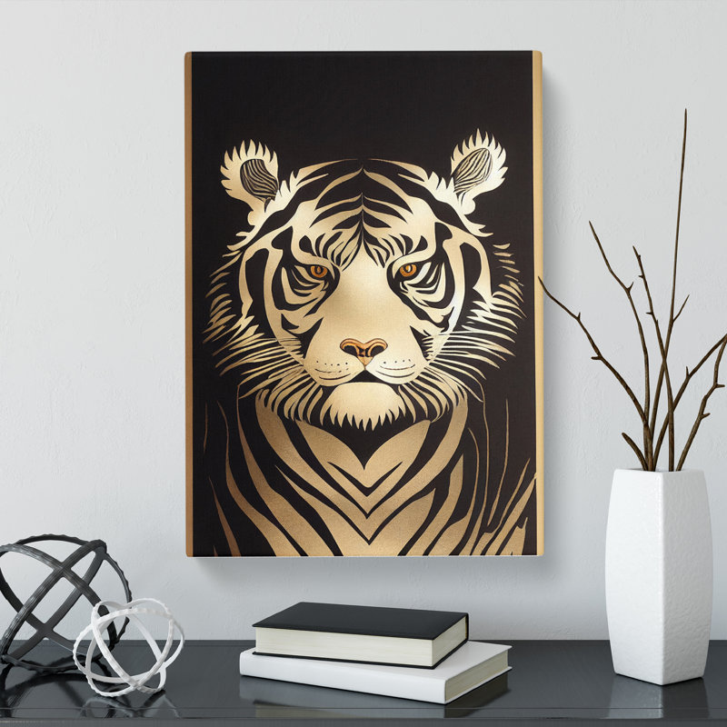 Tiger Scroll Vol.1 - Wrapped Canvas, 76cm H x 50cm W x 3cm D