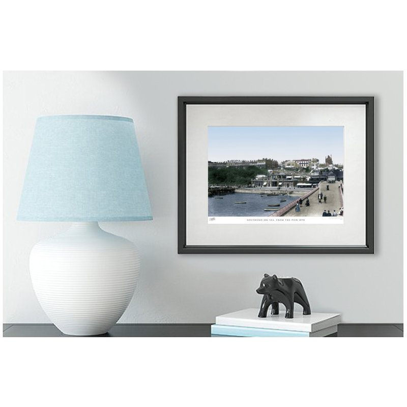 Southend On Sea, From The Pier 1898 by Francis Frith - Single Picture Frame Print, 60cm H x 80cm W x 2.3cm D