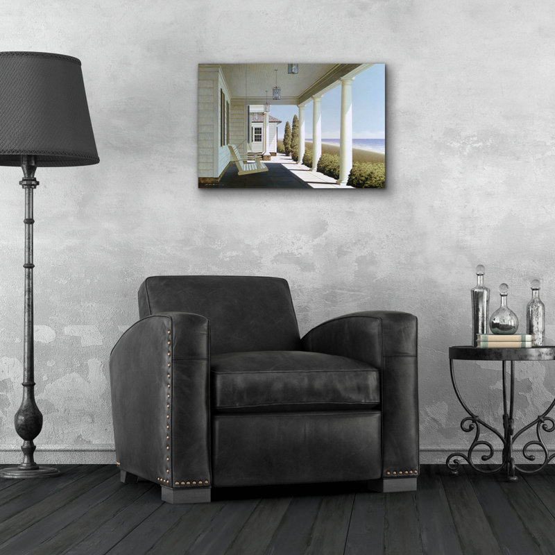 «Porch Lights» par Zhen-Huan Lu, art mural en verre acrylique, H 16 po x l 24 po x P 0,2 po