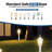 outdoor lamp post garden lights white
