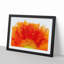 An Orange Gerbera in Abstract - Picture Frame Graphic Art Print on MDF-55682165-55682166