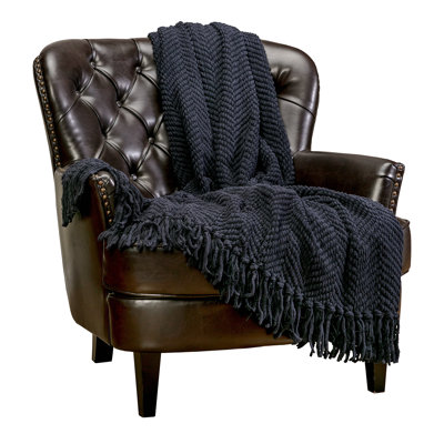 Textured Knitted Throw
