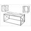 Ensemble de table avec cadre en X-609540562