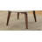 White Marble Top & Walnut Finish Coffee Table