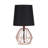 11.25" Copper Metal Table Lamp "Wesley Geometric"