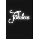 Neon Fabulous Print by David Brown