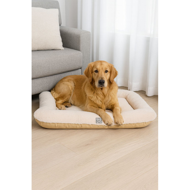 Pet Bed, Beige, 37.4" L x 29.5" W