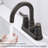 Bathroom faucet with 360 degree turn spout-110825963