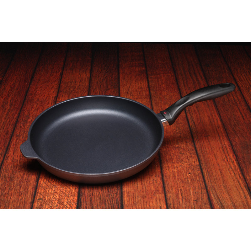 Try Me Non Stick Aluminum Frying Pan, 12.5" W, Gray