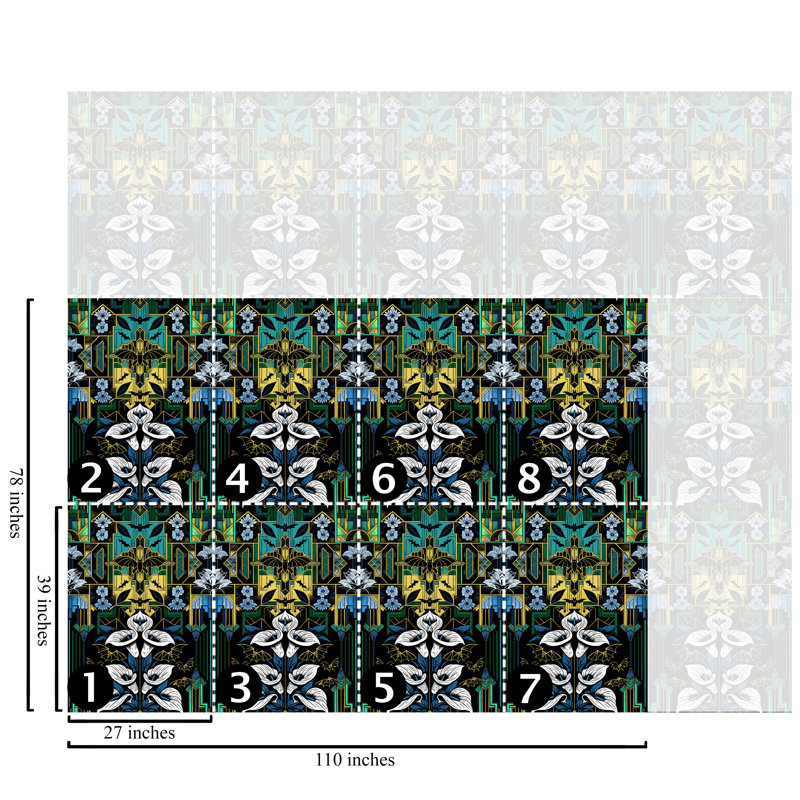 Art Deco Bat Wallpaper