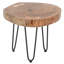 Aala Finished Solid Wood Accent Stool