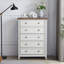 Commode moderne à 5 tiroirs, commode à tiroirs et rangement à vêtements pour le salon