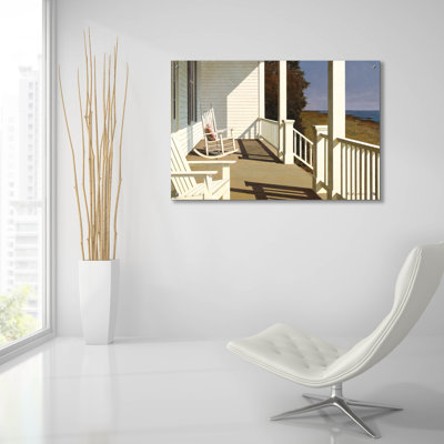 «Porch 6» par Zhen-Huan Lu, art mural en verre acrylique, 16 po x 12 po