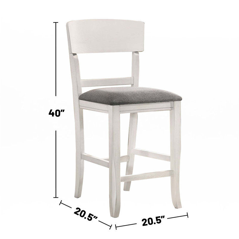 Ensemble de 2 chaises rembourrées en tissu