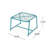 Abram Rectangular Metal Outdoor Side Table , 19.5'' in. W 18'' in. D-2125484884-2124015759