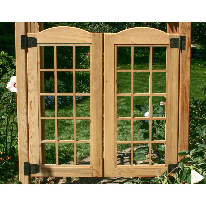Natural Cedar Wood Gate, 4'5" W x 3'8" H