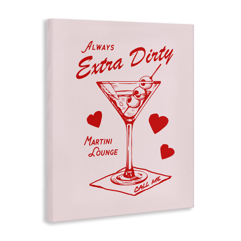  «Always Extra Dirty Martini» par House of Lulu, H 30 po x l 24 po