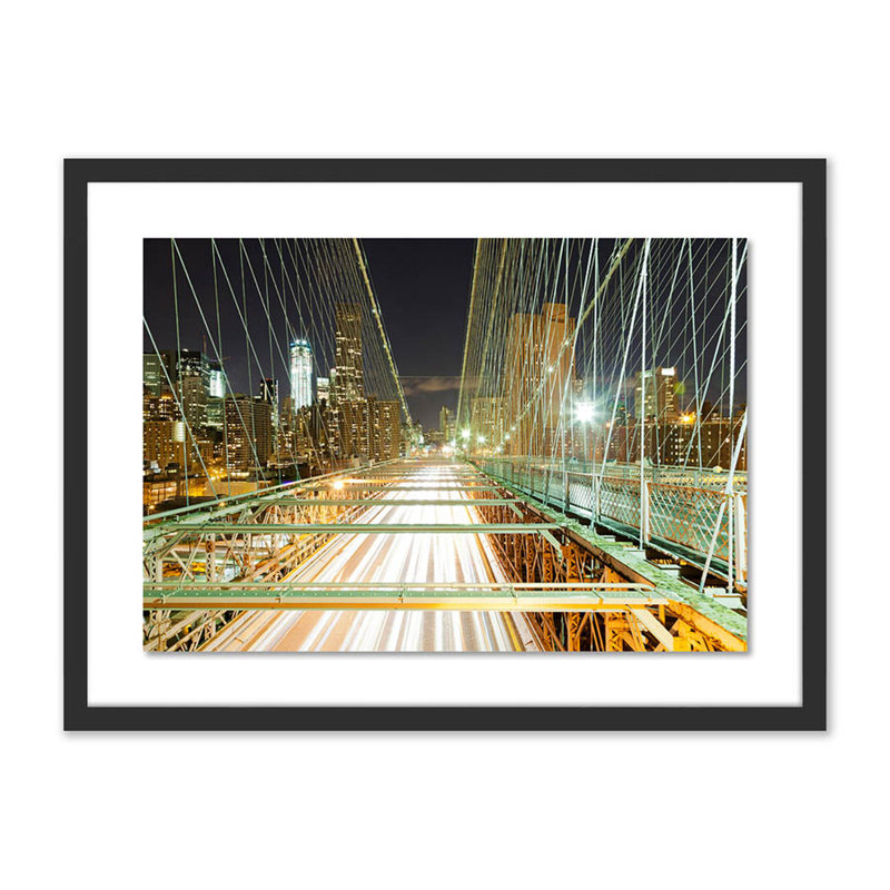 Zoom I Print by Jakob Wagner, 18" H x 24" W x 1.5" D, Black