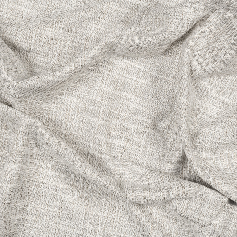 Bouton Gorgeous Textured 100% Blackout Insulated Curtain Panel, 52" W x 84" L, Oatmeal