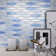 Blue Metal Aluminum Hexagon Mosaic Sheet Tile By Modket