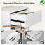 2Pcs White Floating Nightstand with Drawer