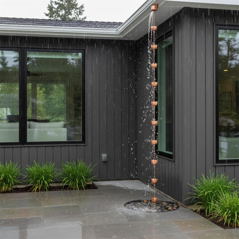 Metal No Subject Rain Chain