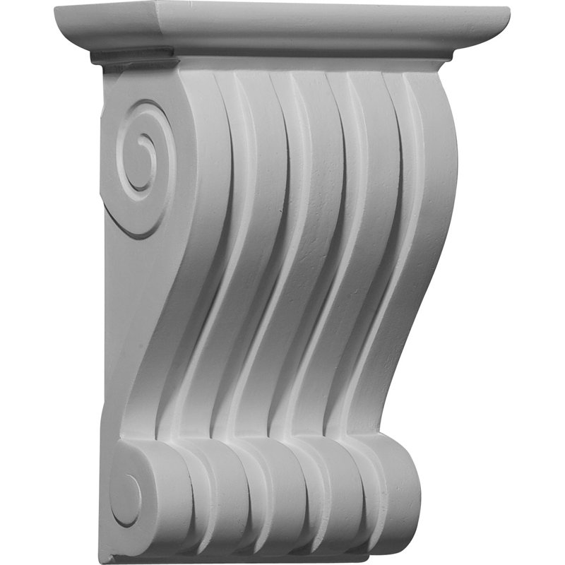 Support / corbeau en uréthane H 9 po x l 6,5 po x P 3,375 po